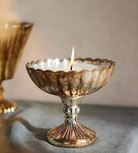 Porte-bougie en verre transparent, élégant accent de table pour dîners, mariages, restaurants, intérieurs de maison et célébrations - Product Image 4