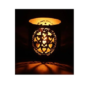 Lanterne en fer à motif cœur romantique pour la Saint-Valentin, décoration d'intérieur, support de lampe en métal résistant à la chaleur - Product Image 1