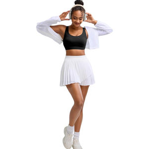 Soutien-gorge de sport à fermeture éclair avant pour femme, bonnets moulés, maintien élevé, dos nageur sans coutures, respirant, séchage rapide, compression, pour la course et la gym - Product Image 4