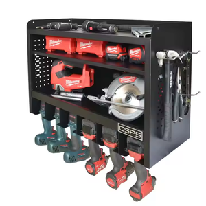 Armoire d'atelier murale en acier de 76cm pour coffre à outils pour système de panneau perforé de garage - Product Image 4