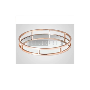 Ensemble d'accessoires de salle de bain Art Déco en bois de luxe : Miroir, Distributeur de savon, Boîte à mouchoirs, Plateau de rangement – Décoration élégante pour comptoir de vanité - Product Image 2