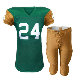 Maillot et pantalon d'uniforme de football américain personnalisés par RUN APPAREL – Col en V, manches courtes, maille respirante, ajusté, 24 Violet Teal - Product Image 2