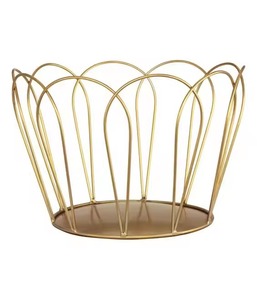 Modern New Design Iron Wire Fruits and Vegetables Custom Metal <b>Basket</b> Luxury Custom Shape <b>Cheap</b> Price Made in India - Product Image 1