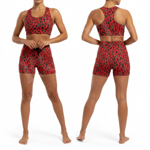 Shorts Deportivos de Lujo para Mujer, Ajustados, Personalizados con Estampado, para Fitness, Yoga, Running, Elásticos, Ropa Deportiva Activa, Shorts de Poliéster para Mujer - Product Image 3