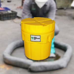 ชุดอุปกรณ์ดูดซับสารเคมีอเนกประสงค์สำหรับอุตสาหกรรม ขนาด 75 ลิตร สำหรับควบคุมการรั่วไหลของน้ำมันและสารเคมีในถัง ใช้ในคลังสินค้าและโรงงาน - Product Image 3