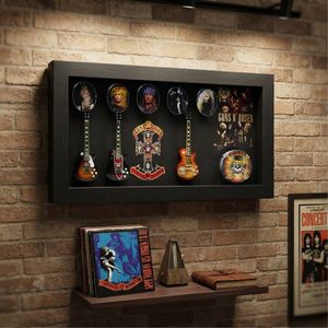 Cadre musical Gnr 7,8 x 13,8 pouces avec guitare et cadre en verre pour cadeaux musicaux et souvenirs - Product Image 4