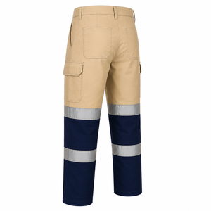 Custom Men Hi Vis Reflective <b>Cargo</b> <b>Pants</b> Safety <b>Work</b> <b>Pants</b> Two Tone High Visibility Trousers Custom Industrial Workwear <b>Pants</b> - Product Image 4