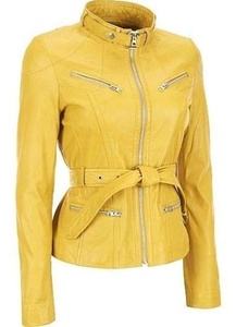 WEARS WORLD Veste en cuir de moto vintage pour homme en véritable peau d'agneau, coupe européenne - Imperméable et coupe-vent - Product Image 3