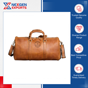 Bolsa de Viaje de Cuero PU Hecha a Mano de Estilo Vintage, Calidad Excepcional, Suministro Directo de Fábrica, para Hombres, para Viajes y Negocios - Product Image 2