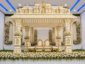Wedding Wooden Peacock Mandap & Stage UK Latest Gujarati Wedding Peacock Wooden Mandap Hindu Wedding Wooden Mandap/Stage Newyork - Product Image 3