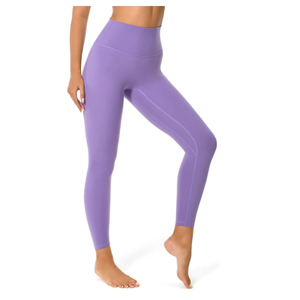 Women's High Waist Lift Yoga <b>Leggings</b> Brushed Seamless Sculpting Stretch <b>with</b> Hidden Waist <b>Pocket</b> Workout Fitness Knitted Pants - Product Image 1