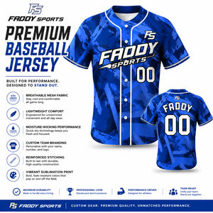 Maillot de baseball personnalisé sublimé en gros – Uniforme d'équipe respirant pour homme, chemise de sport sur mesure à boutons, impression intégrale pour softball - Product Image 5