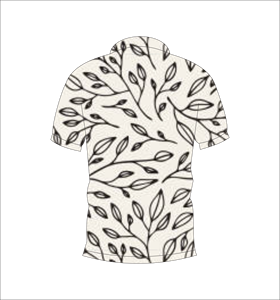 Camiseta Polo con Estampado Botánico Personalizado, Manga Corta, Informal, para Golf, Tenis, Verano, Ropa de Equipo - Product Image 2