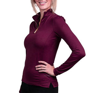 Haut de base extensible à manches longues et col zippé pour l'équitation, vêtement de sport pour cavalier, Jodhpur & Breeches 2026 - Product Image 4