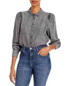 Top de Mezclilla para Mujer con Diseño Progresivo, Corte Estructurado, Tela Transpirable, Acabado Impecable y Estilo Versátil - Product Image 1