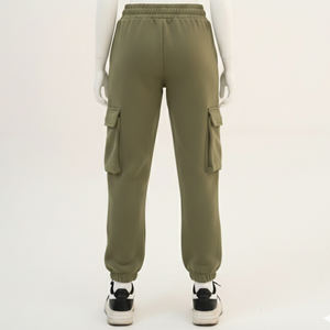 กางเกงวอร์มทรงปกติ มีเชือกผูก กระเป๋าข้าง ขากระบอกเล็ก กางเกงวิ่งผ้าฝ้ายพรีเมียม กางเกงจ็อกเกอร์ขายส่งสำหรับผู้ชาย - Product Image 4