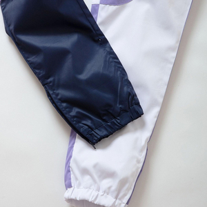 Ensemble survêtement coupe-vent en nylon personnalisé, veste et pantalon, nylon épais, logo brodé personnalisé, couleur unie, ensemble de vêtements de sport pour homme - Product Image 6