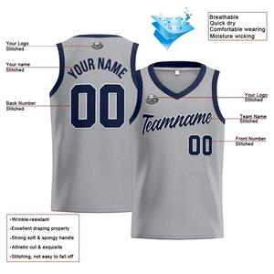 Maillots de basketball personnalisés sublimés vierges, dernière collection, vente en gros, 100 % polyester, maillots et uniformes de basketball - Product Image 6