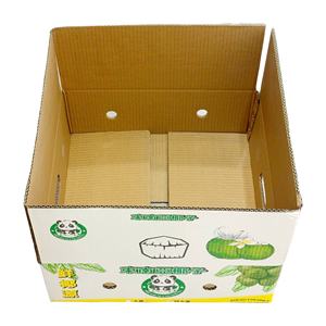 กล่องกระดาษลูกฟูก 3 ชั้น รีไซเคิล สำหรับใส่โคโคนัทอ่อน  รักษ์โลก พิมพ์โลโก้ตามสั่งด้วยระบบเฟล็กโซกราฟฟิก - Product Image 4