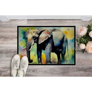 Elephant Doormat Non-Slip Indoor/<b>Outdoor</b> Front Door <b>Mat</b> for Entryway Washable Low Pile 24H X 36W - Product Image 2