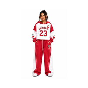 Premium Drop Shoulder Hoodie Baggy <b>Trouser</b> Tracksuit Set Luxury Casual Streetwear Gym Fitness Athletic Sportswear - Product Image 4