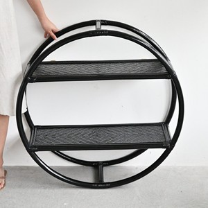 Cheapest Price Excellent Quality <b>Wall</b> Moon Rattan <b>Shelves</b> Unique Style Eco Friendly Simple <b>Wall</b>-<b>mounted</b> <b>Shelf</b> - Product Image 3
