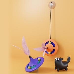 Juguete Interactivo para Gatos con Forma de Trompo de Plástico Ecológico, Colgable con Ventosa - Product Image 6