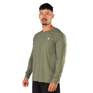 Camisa Táctica de Manga Larga Color Oliva para Hombre, Cómoda, de Algodón Premium, Informal, Elegante, para Gimnasio, Ropa Deportiva Moderna, Fitness, al por Mayor - Product Image 2