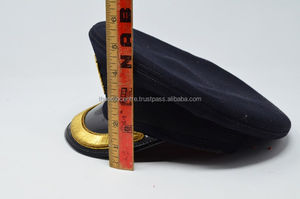 Casquettes uniformes personnalisées Hatgerman Casquette uniforme Couvre-chef argent brodé à la main Pakistan Casquettes personnalisées - Product Image 6