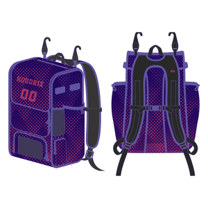 OEM <b>baseball</b> storage backpack custom team bag with hidden valuables pocket, <b>bat</b> holder and separate cleat section - Product Image 3