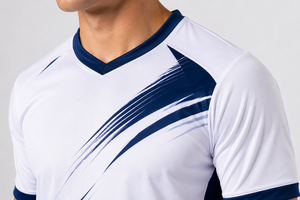 Camiseta de fútbol de calidad premium con nombre y número personalizados, tela transpirable de secado rápido para deportes de equipo y entrenamiento al aire libre. - Product Image 5