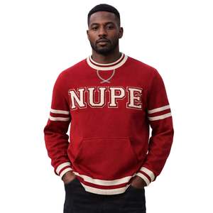 Sudadera de Felpa Premium con Bordado de Letras Griegas de Kappa Alpha Psi Nupe Krimson, Talla Real, Ropa de Fraternidad - Product Image 1