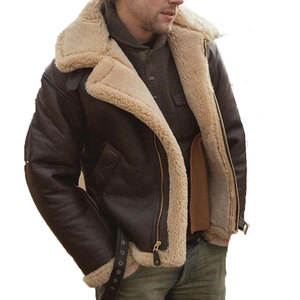 Modern Design Winter Clothing <b>Shearling</b> <b>Jacket</b> <b>For</b> <b>Men</b> Comfortable Fit Soft Durable Material <b>Shearling</b> <b>Jacket</b> <b>For</b> Streetwear - Product Image 1