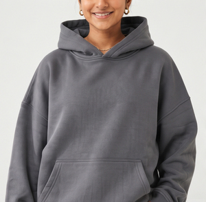 Conjunto de chándal holgado de forro polar para mujer, pantalones deportivos con capucha, ropa de calle informal, cálido para invierno, de dos piezas - Product Image 4