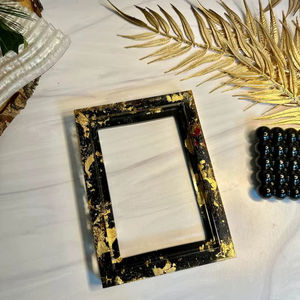 Cadre photo mural en résine fait main, imprimé en typographie 3 couleurs, pour la décoration du salon et de la chambre, directement d'Inde MT - Product Image 1