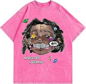 Camiseta Oversize de Corte Cuadrado con Lavado Ácido de Nueva Temporada, 100% Algodón Peinado Transpirable, con Etiqueta de Marca Personalizada - Product Image 4