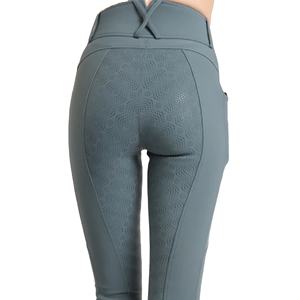 Leggings d'équitation taille haute pantalon vêtements équestres durables aux prix de fabrication collants ajustés élégants pour les cavaliers en gros - Product Image 5