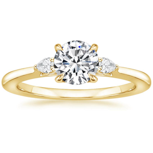 Round Brilliant Cut 1.50 Carat E Color Lab Created <b>Diamond</b> <b>Rings</b> 18k Gold Wedding <b>Ring</b> Set IGI Certified HPHT <b>Diamond</b> Jewelry - Product Image 4