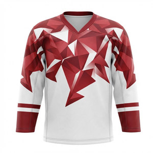 <b>Men</b> Ice Hockey Jersey Custom Sublimated Long Sleeve Sports Uniform Breathable Performance Fabric Team Wear Athletic Fit - Product Image 1