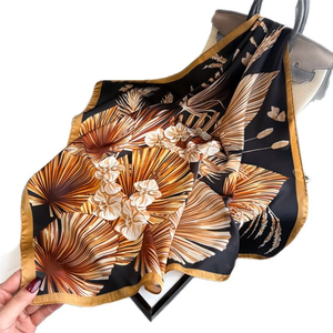 Nouveau Foulard Carré Femme Effet Soie, Foulard de Cou, Bandeau Imprimé, Nouveaux Châles et Écharpes Printemps - Product Image 3