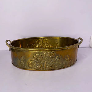 Macetero Metálico Contemporáneo para Interiores de Hogar Elegantes que Realza la Decoración Moderna con un Diseño de Contenedor de Plantas Sofisticado - Product Image 1