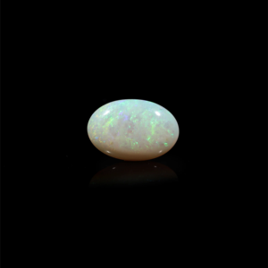 Natural White Opal Cabochon Lot 4.4 Carat Certified Loose Gemstones 14mm & 7mm - Product Image 1