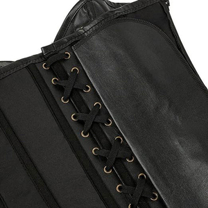 Premium Quality Eco-Friendly Firm Control Leather <b>Corset</b> Custom Made Waist Cinchers Low MOQ <b>Cheap</b> Price Made Pakistan Wholesale - Product Image 6
