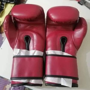 ถุงมือชกมวยหนังแท้ Pu พร้อมสายรัดแบบ Hook and Loop ขนาดสั่งทำได้ สำหรับใช้ในยิม - ถุงมือฝึกซ้อม - Product Image 2