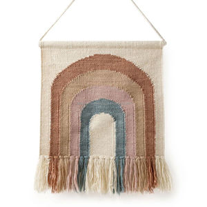 Tono marrón neutro Boho tejido colgante de pared bohemio geométrico arte de la pared decoración para la decoración del hogar tapices - Product Image 6