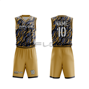 เสื้อบาสเก็ตบอลสั่งทำพิเศษ แห้งเร็ว ระบายอากาศได้ดี ไซส์ใหญ่ ขายส่ง พิมพ์ลายดิจิทัล ชุดยูนิฟอร์มส่วนตัว - Product Image 4