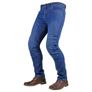 Pantalon en jean pour moto, léger, en tissu denim extensible, confortable et durable, idéal pour la conduite et le tourisme. - Product Image 2