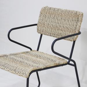 Chaise de jardin confortable à dossier haut Comehome Iron Minimalist Villa pour terrasse extérieure - Product Image 6