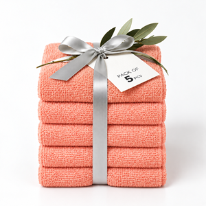 Multi Pack Soft Cotton <b>Washcloths</b> Highly Absorbent Terry <b>Face</b> and Body Towels - Product Image 5