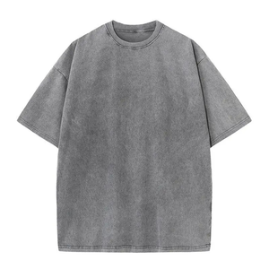 Quality Loose ringer Cotton Acid <b>Wash</b> Oversized Heavyweight T-Shirt for Men Custom Plain Blank Vintage Shirts 2026 - Product Image 4